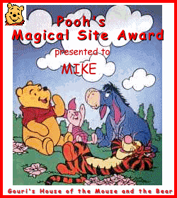 Pooh's Magical Site Award for LittleAriel.com